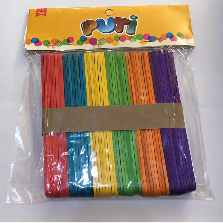 PUTİ 4582 AHŞAP RENKLİ KÜÇÜK BOY DİL ÇUBUĞU 50'Lİ TEK PAKET