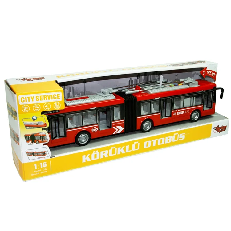 VARDEM WY913A/WY915A 1:16 SÜRTMELİ SESLİ IŞIKLI KÖRÜKLÜ OTOBÜS (METROBÜS) KUTULU
