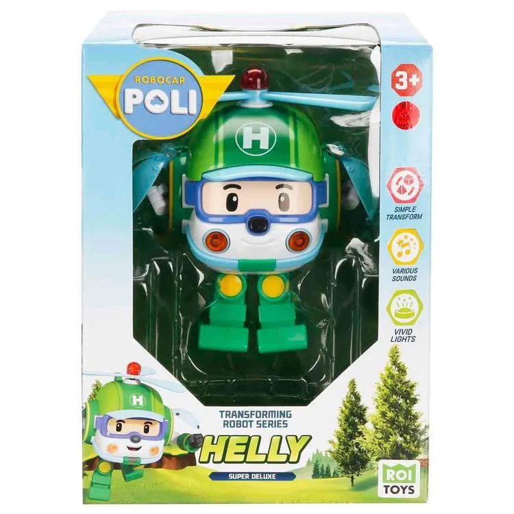 NECO-POLI MRT-0688 POLİ ROBOCAR BÜYÜK TRANSFORMING DÖNÜŞEN ROBOT HELLY SESLİ VE IŞIKLI 3+