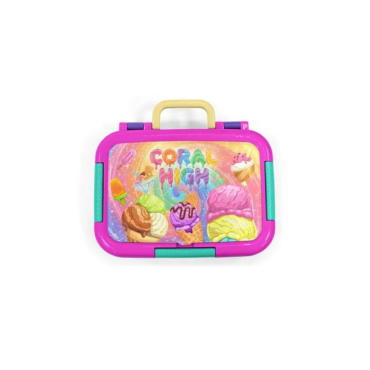 CORAL HIGH 39154 KIDS MİLKA DONDURMA DESENLİ 2 BÖLMELİ PASLANMAZ ÇELİK YEMEK KABI