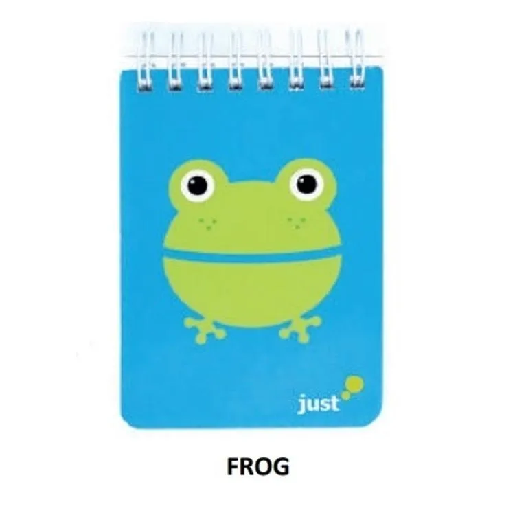 DEFFTER JUST SPRİRALLİ SERT KAPAK BLOKNOT A7 (7.5x10cm) ÇİZGİSİZ (DÜZ) DEFTER 80 YP.- FROG