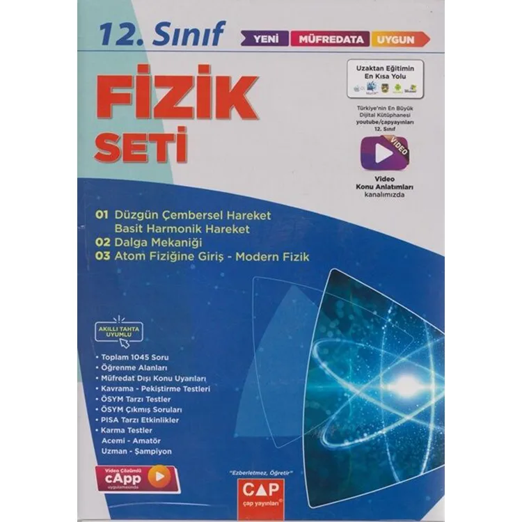 ÇAP YAYINLARI 12.SINIF ANADOLU FİZİK SETİ - 2022