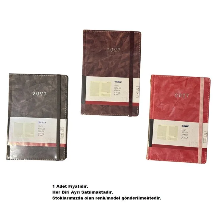 GIPTA 109-NAK NOMAD17X24 İPLİK DİKİŞLİ GÜNLÜK AJANDA