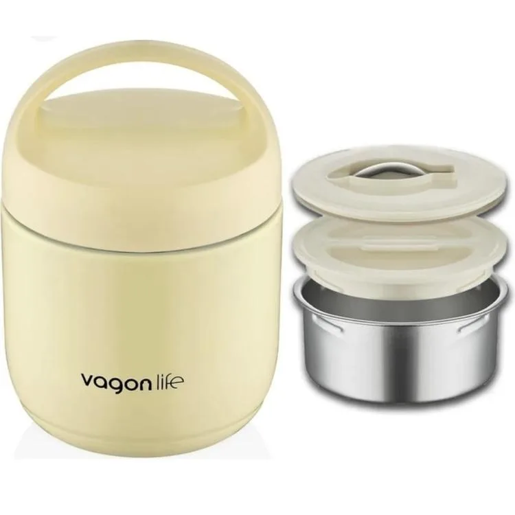 VAGONLİFE PASLANMAZ ÇELİK YEMEK KABI 1200 ML - LUNCH BOX BL10104