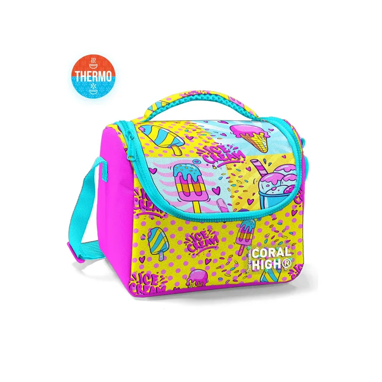 CORAL HIGH 11878 KIDS MIXED DONDURMA DESENLİ THERMO BESLENME ÇANTASI