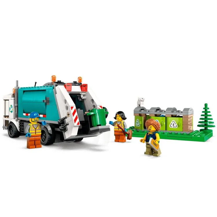 LEGO 60386 CİTY GRİ DÖNÜŞÜM KAMYONU 261 PARÇA 5+