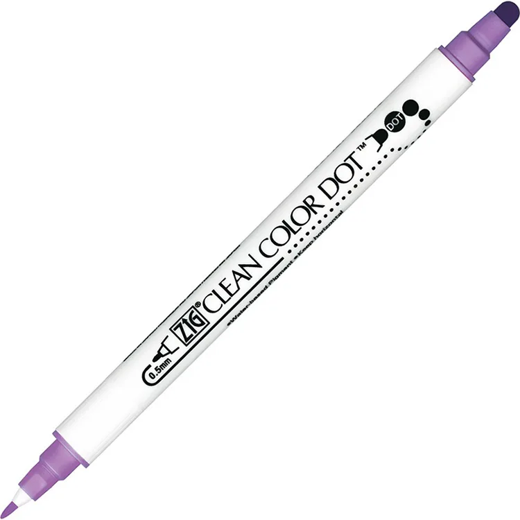 ZIG CLEAN COLOR ÇİFT UÇLU DOT KALEM TC-6100 081 HYACINTH