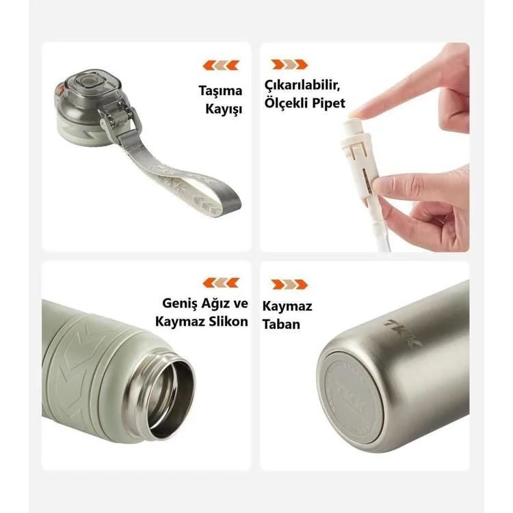 VAGONLİFE T2022 TKK PASLANMAZ ÇELİK TERMOS 500 ML YEŞİL
