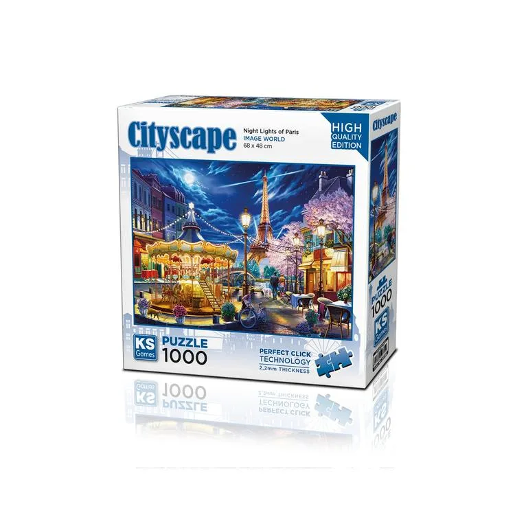 KS GAMES 20795 NIGHT LIGHTS OF PARIS 68x48cm YAPBOZ/PUZZLE 1000 PARÇA