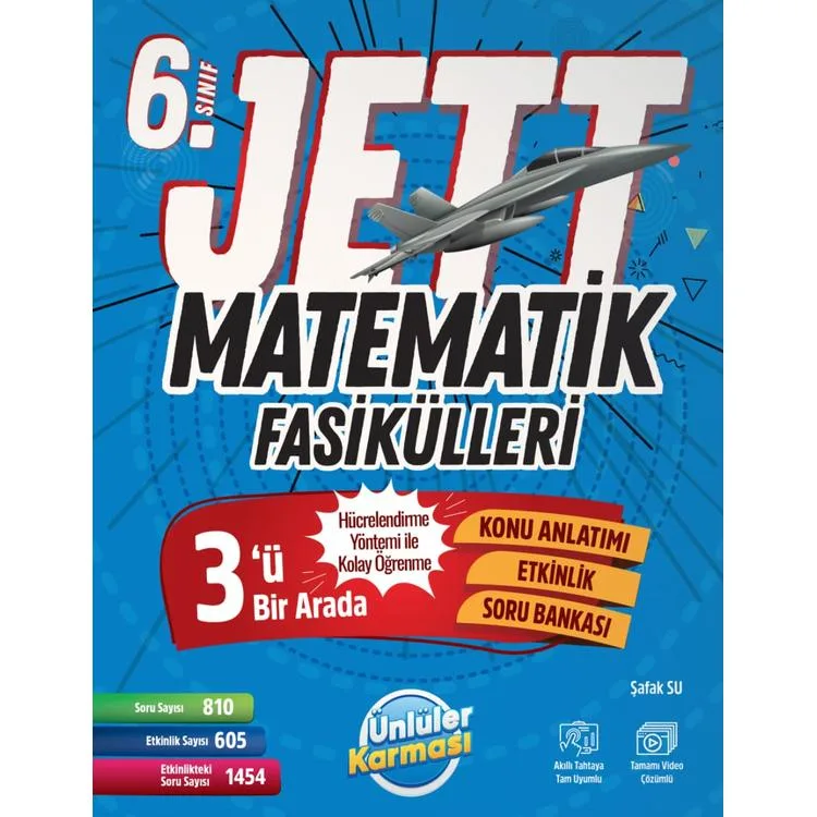 ÜNLÜLER KARMASI 6. SINIF JETT MATEMATİK FASİKÜLLERİ