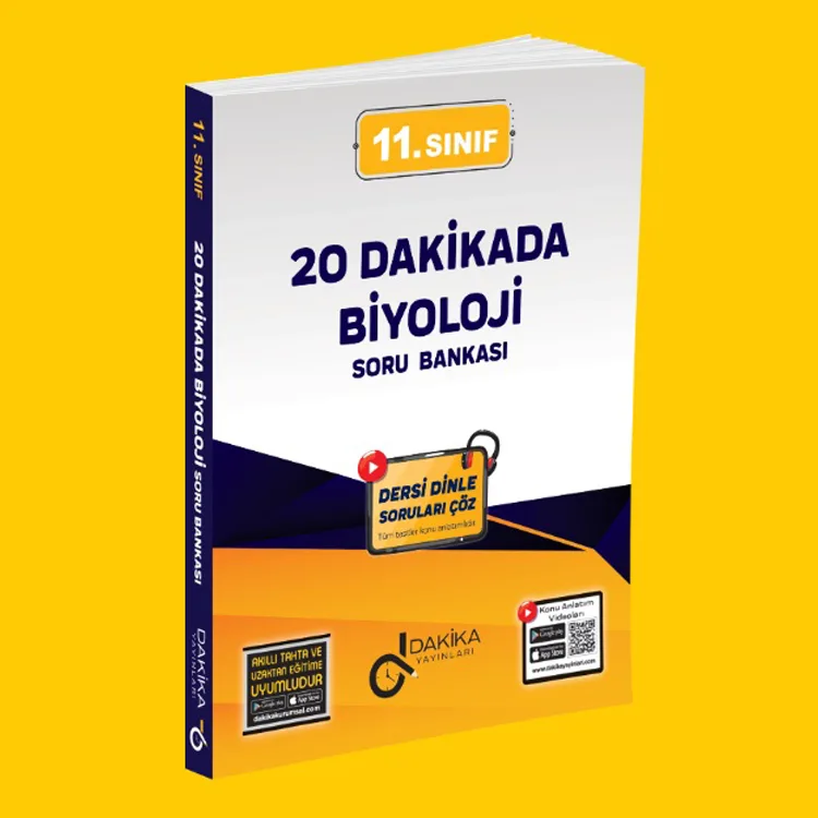 DAKİKA 11. SINIF 20 DAKİKADA BİYOLOJİ SORU BANKASI