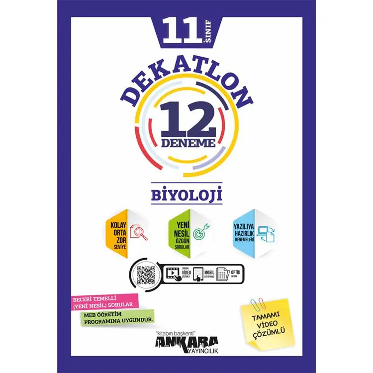 ANKARA 11.SINIF DEKATLON BİYOLOJİ 12 DENEME