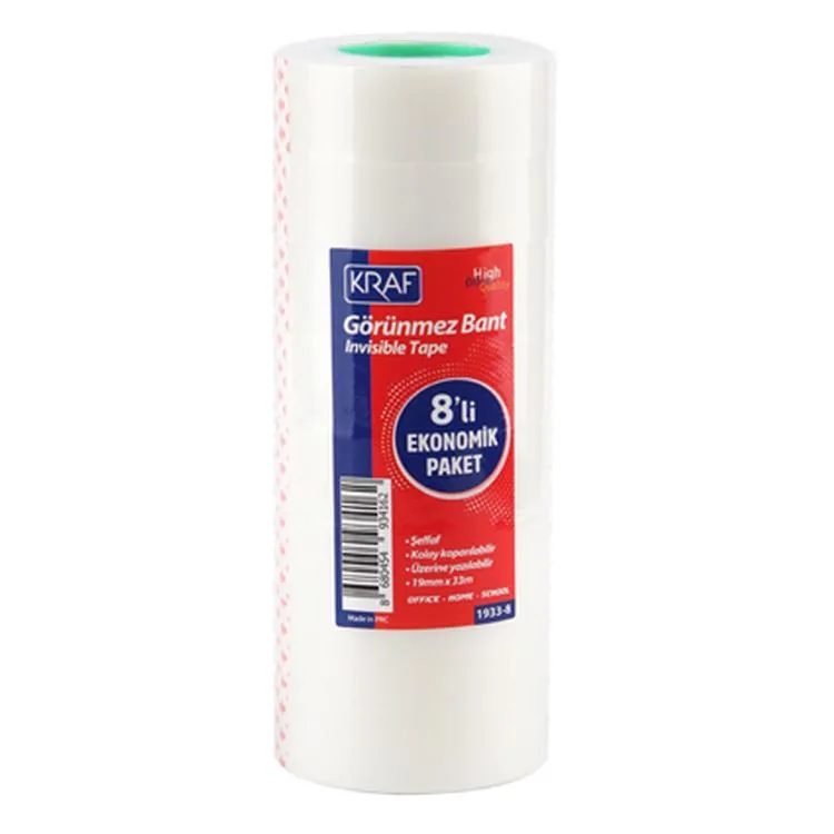 KRAF 1933-8 GÖRÜNMEZ BANT 19mmx33 M 8'Lİ PAKET