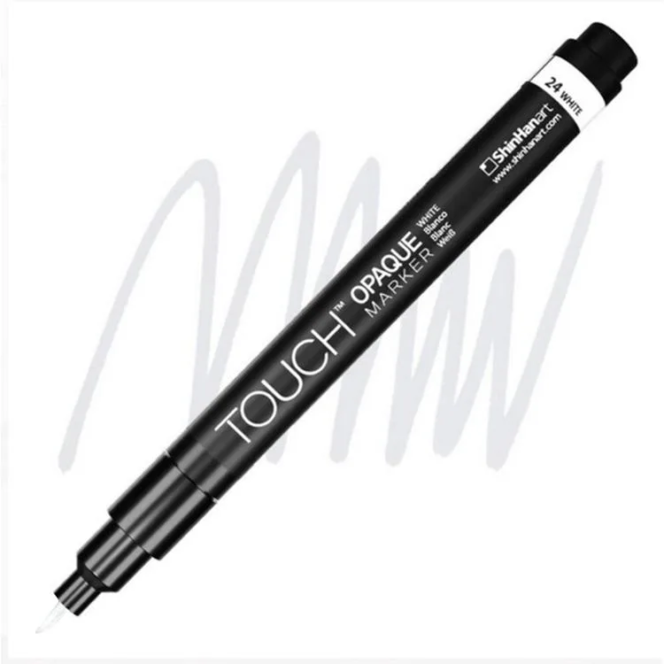 TOUCH OPAQUE SU BAZLI MARKER KALEM 0.4 - 0.7 mm - EXTRA FINE PACK WHITE 24 - SH8610003-2032
