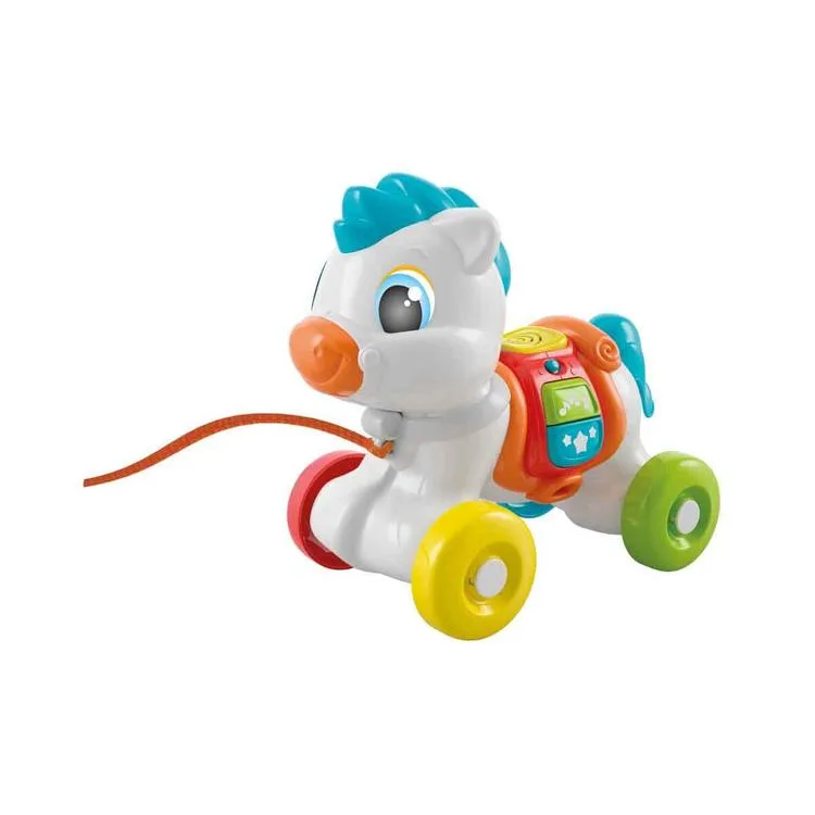 CLEMENTONİ 17812 BABY PULL ALONG BABY PONY SESLİ ÇEK ÇEK PONY