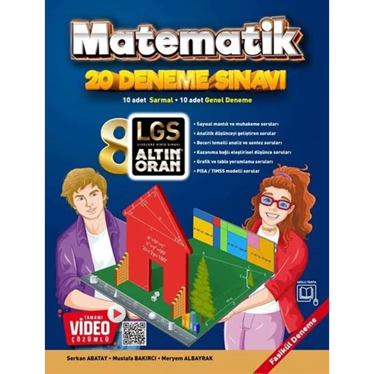 ALTIN ORAN 8. SINIF MATEMATİK TAMAMI VİDEO ÇÖZÜMLÜ 20 DENEME