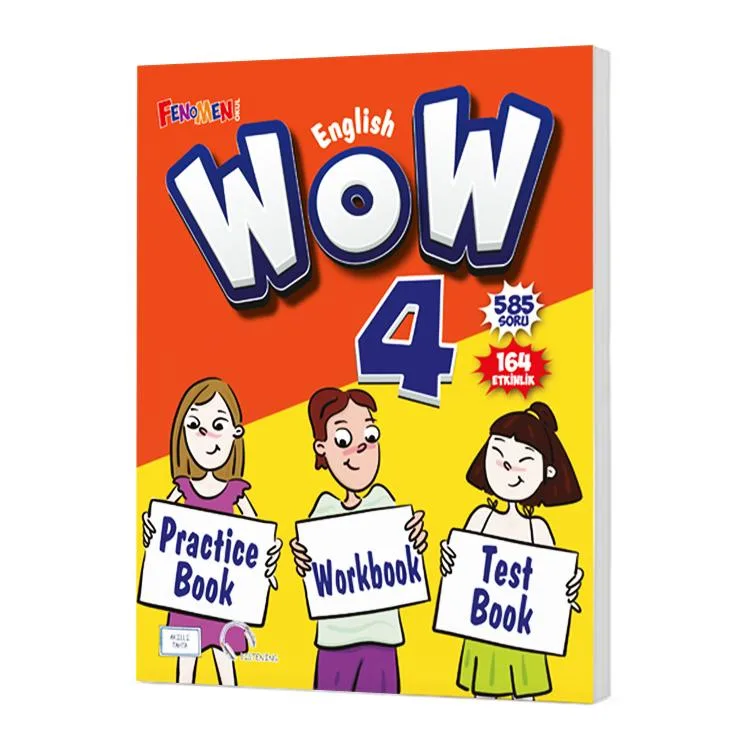 FENOMEN 4. SINIF WOW ENGLISH + PRACTICE BOOK + WORKBOOK + TEST BOOK