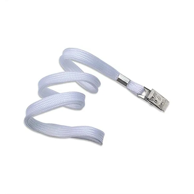 KRAF 510G METAL KLİPSLİ KART ASKI İPİ BEYAZ