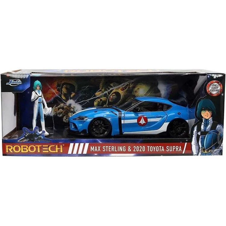 SİMBA JADA 3255051 ROBOTECH 1:24 MAX STERLING 2020 TOYOTA SUPRA DIE CAST FİGÜR METAL ARABA 8+