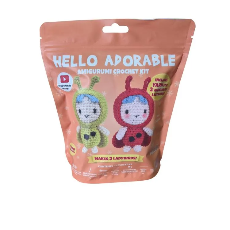 HELLO CRAFTS HC881 ADORABLE AMIGURUMI ÖRGÜ KİTİ - ROSIE LADYBIRD (1 SET)