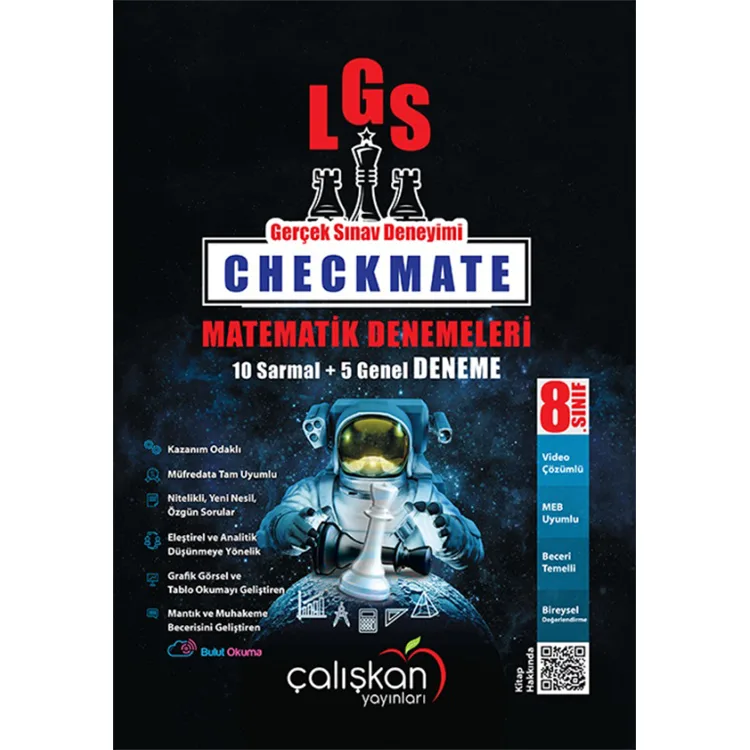 ÇALIŞKAN 8. SINIF CHECKMATE MATEMATİK BRANŞ DENEMELERİ (10 SARMAL+5 GENEL)