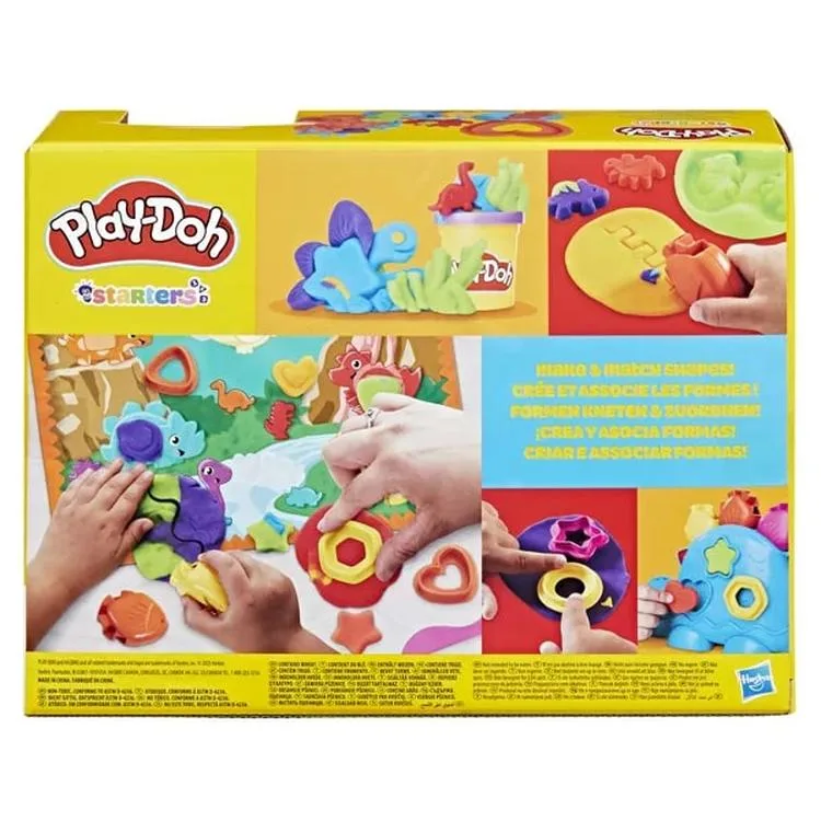 HASBRO PLAYDOH G0491 ŞEKİLLER VE RENKLER DİNO BAŞLANGIÇ SETİ 2+