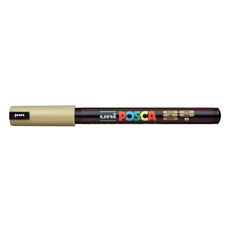 UNİ POSCA SU BAZLI POSTER MARKER 0.7 ALTIN (PC-1MR)