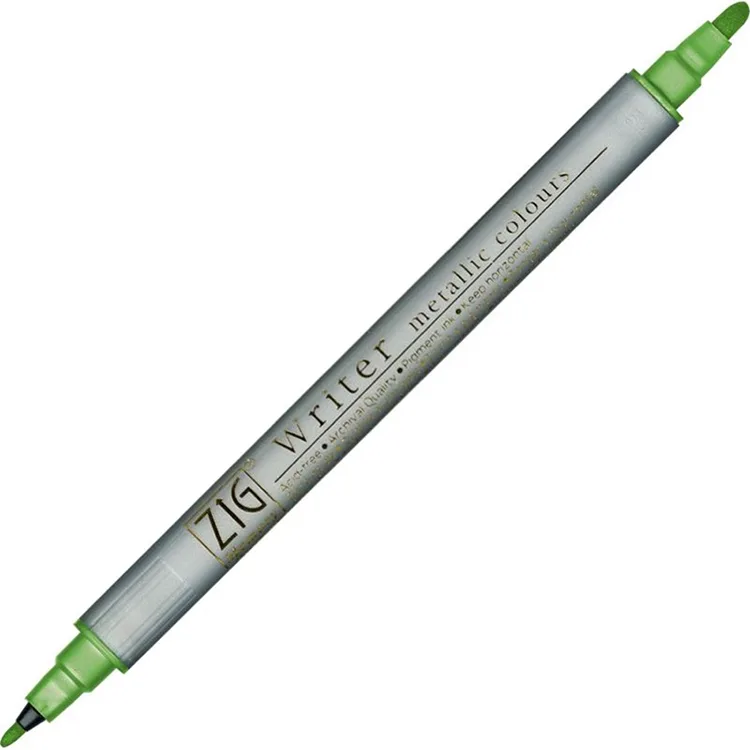 ZIG DAVETİYE KALEMİ METALİK AÇIK YEŞİL 800-128
