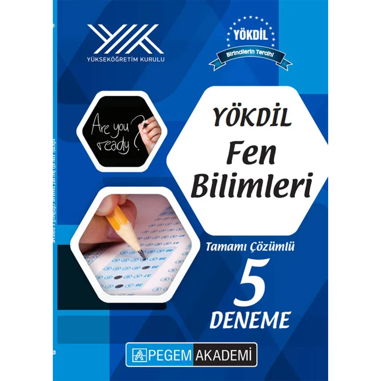 PEGEM YÖKDİL FEN BİLİMLERİ TAMAMI ÇÖZÜMLÜ 5 DENEME