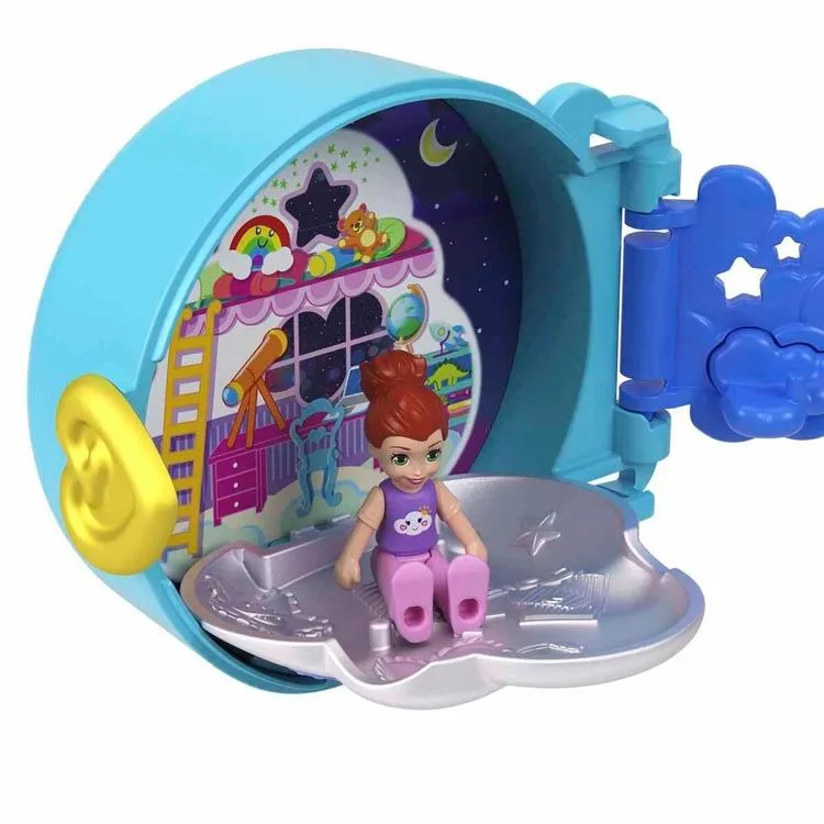 MATTEL HRD73/HRD74 POLLY POCKET SEVİMLİ HAYVANCIK TEMALI MİNİ OYUN SETİ MAVİ 4+
