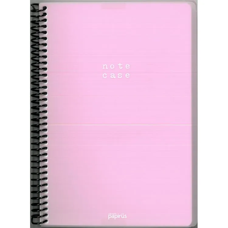 PAPİRÜS NOTE CASE PP. KAPAK SPİRALLİ 16X23 100YP. ÇİZGİLİ DEFTER