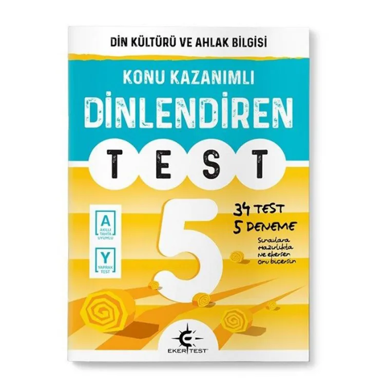 EKERTEST 5.SINIF DİN KÜLTÜRÜ VE AHLAK BİLGİSİ KONU KAZANIMLI DİNLENDİREN TEST