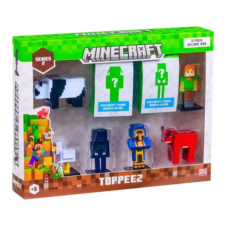 NECO MINECRAFT MC2270 TOPPEEZ 3D FİGÜR KALEM BAŞLIĞI S2 8 'Lİ SET 8+