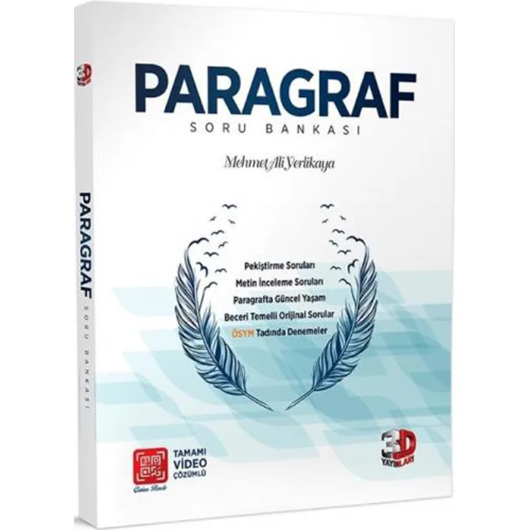 3D PARAGRAF TAMAMI VİDEO ÇÖZÜMLÜ SORU BANKASI