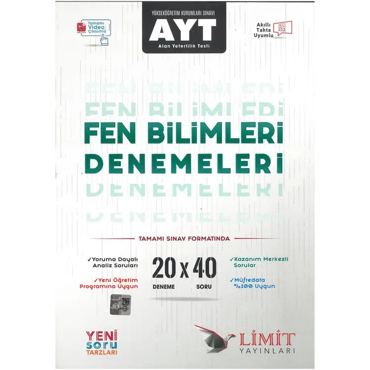 LİMİT AYT 20'Lİ FEN BİLİMLERİ DENEMELERİ
