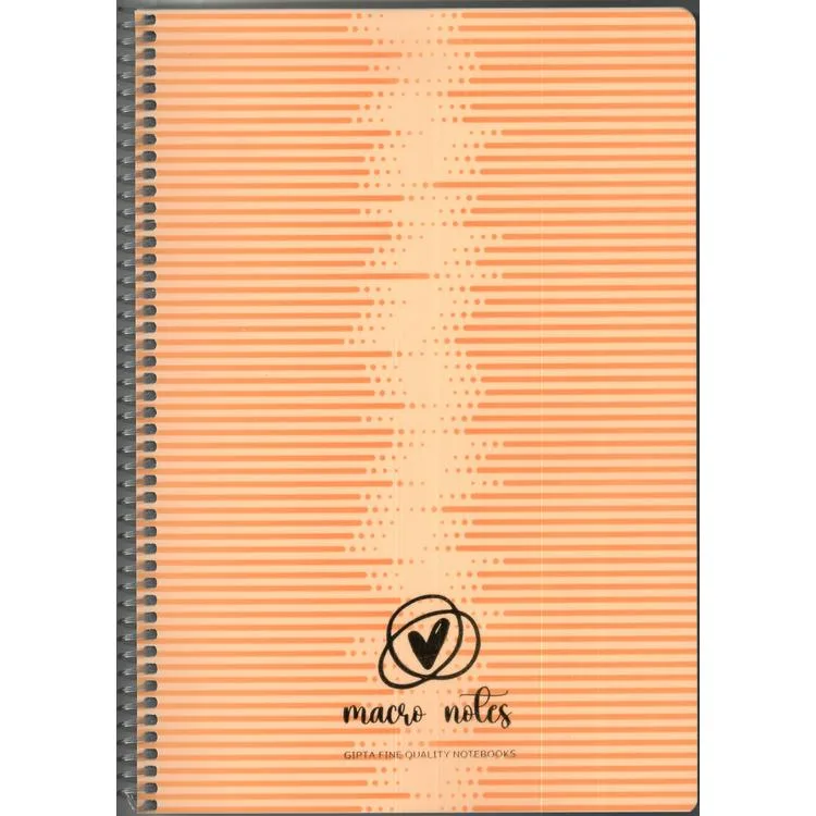 GIPTA MACRO NOTES SPİRALLİ PP. KAPAK A4 80YP. KARELİ DEFTER 7993 - TEKLİ