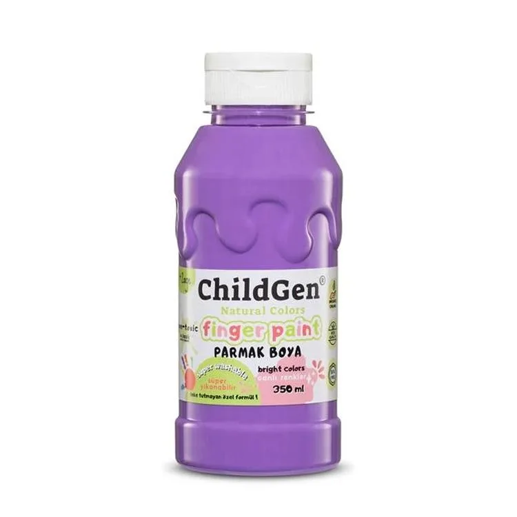 CHILDGEN NATUREL COLORS - PARMAK BOYASI CANLI RENKLER 350ml MOR