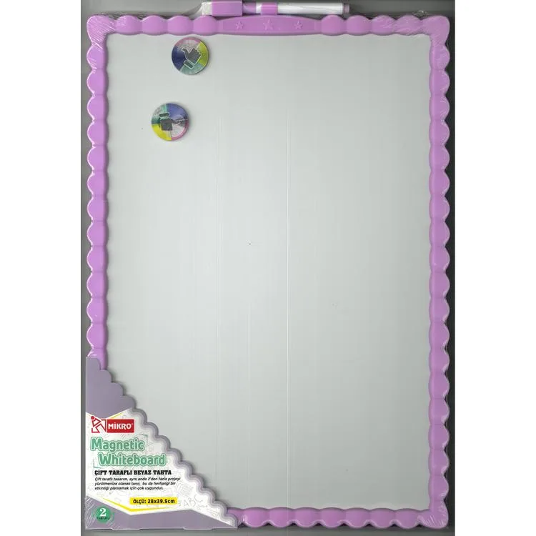 MİKRO JL-117 MAGNETİC ÇİFT TARAFLI BEYAZ YAZI TAHTASI 28x39.5cm