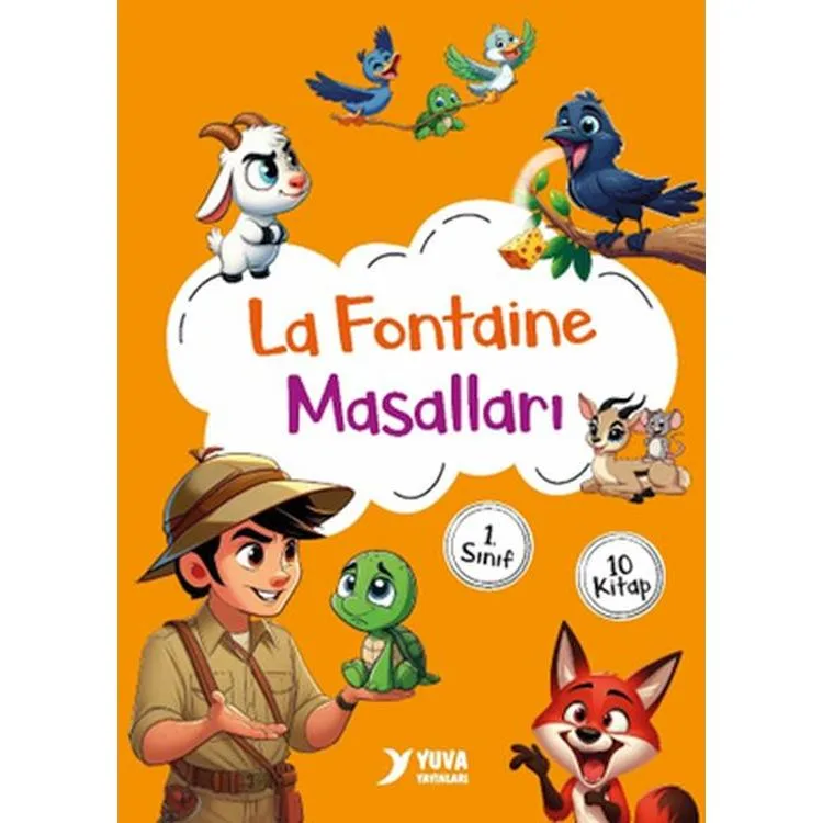 LA FONTAINE MASALLARI 10 KİTAP SET + SORU KİTABI ( 1. SINIFLAR İÇİN)