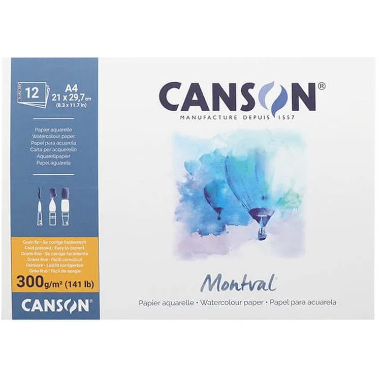 CANSON 21X29,7 PAD CANMONTV RESİM DEFTERİ A4 300GR. 12YP.