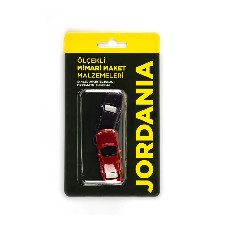 JORDANIA MAKET JE02-TŞ1075 ÖLÇEKLİ ARABA 1/075 65mm. 2'Lİ TEK PAKET