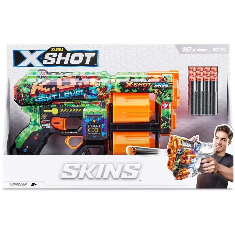 SUNMAN ZURU 36517B X-SHOT DREAD SÜNGER ATAN SİLAH 12 MERMİ