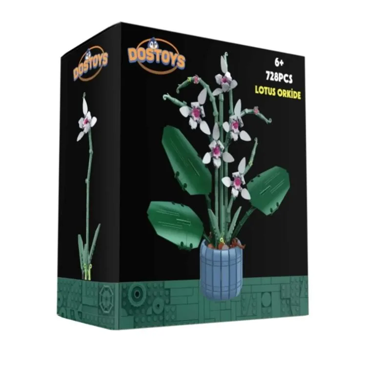 DOSTOYS 101-1 BLOK OYUNCAK SAKSILI LOTUS ORKİDE 728 PARÇA 6+