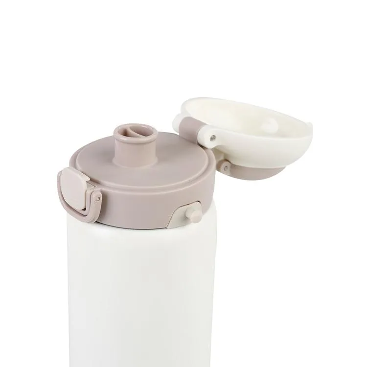 VAGONLİFE DILLER PASLANMAZ ÇELİK PİPETLİ/PİPETSİZ KULLANIM MATARA/TERMOS 9073 700ML WHITE