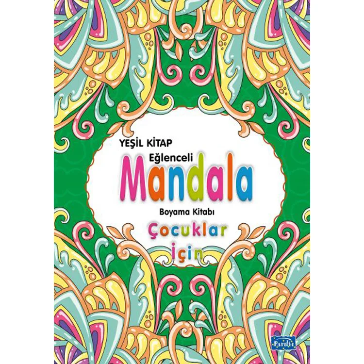 ÇOCUKLAR İÇİN MANDALA BOYAMA KİTABI - YEŞİL