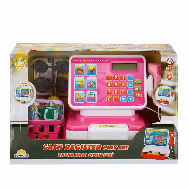 SUNMAN 6145 IŞIKLI VE SESLİ MODERN MARKET YAZAR KASA OYUN SETİ