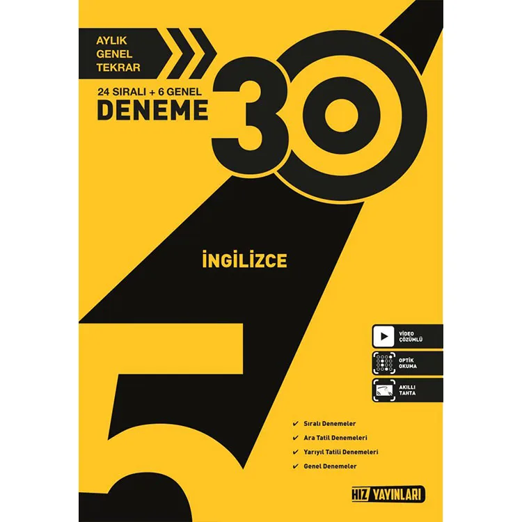 HIZ 5. SINIF İNGİLİZCE 30'LU DENEME
