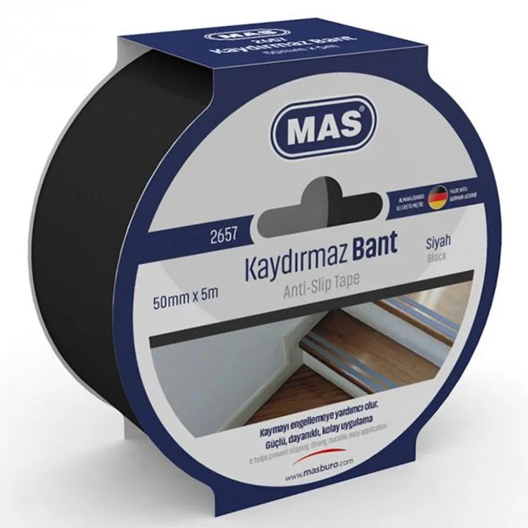 MAS 2657 KAYDIRMAZ BANT 50mmx5m SİYAH