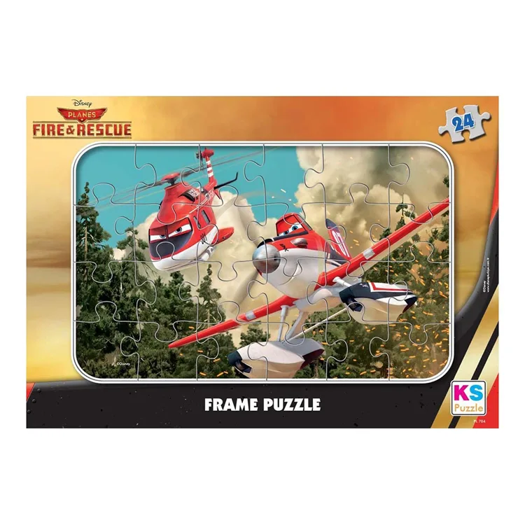 KS GAMES PL 704 DISNEY PLANES FIRE & RESCUE FRAME YAPBOZ/PUZZLE 24 PARÇA 3+