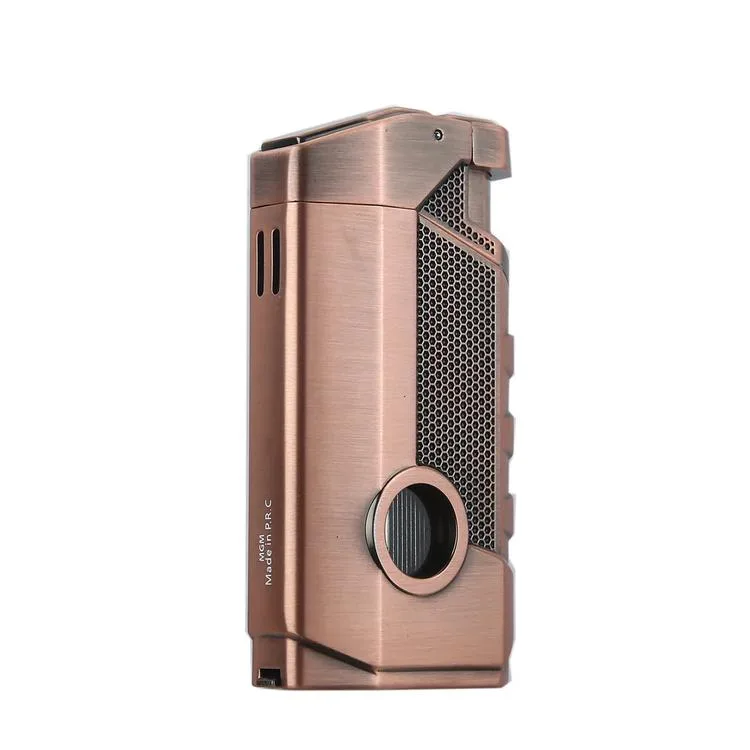 QUANTORO MGM05-59 DELİCİLİ ÜÇLÜ TORCH – JET ALEV ÇAKMAK – BRONZ